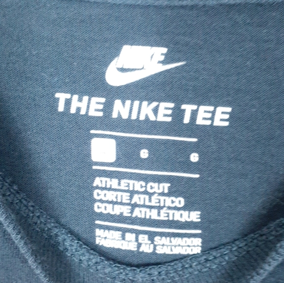 Nike Mens Tee L Camo Athletic Cut Black Gray 776 - Picture 3 of 3